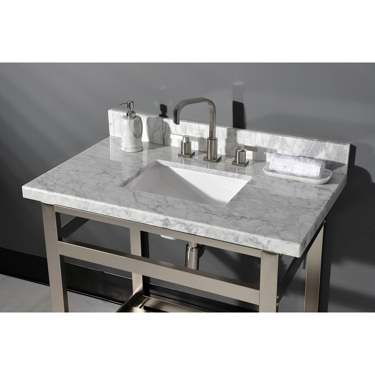 36x22 Marble Vanity Top with Carrara Marble F463