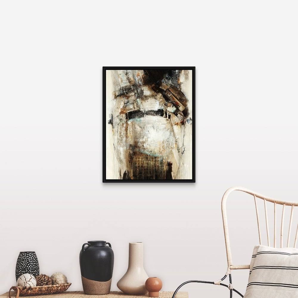Black Float Frame Canvas Art - 24 x 30 J529