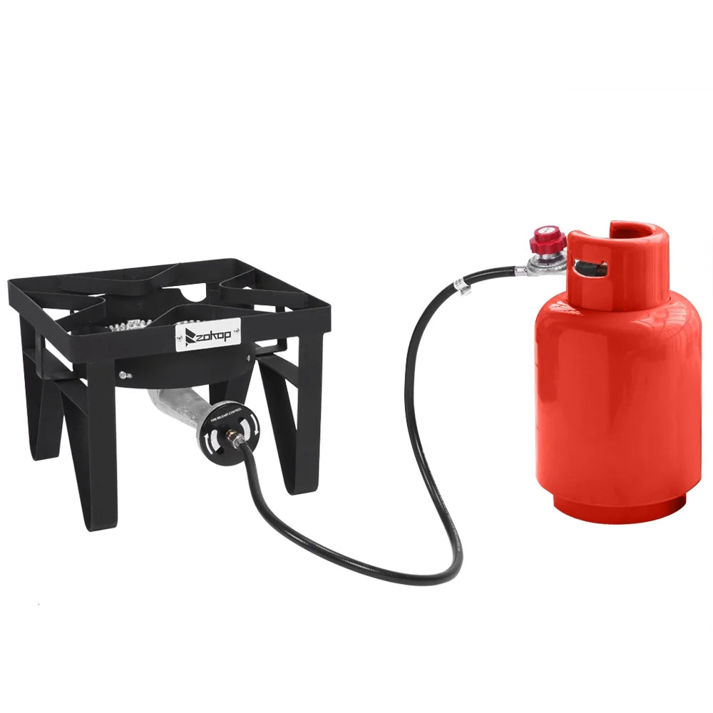 Outdoor Furnace With Square Furnace 20W BTU Head Diameter 26cm With 1.2m Leather Pipe With 0-20psig High Pressure Valve V231636