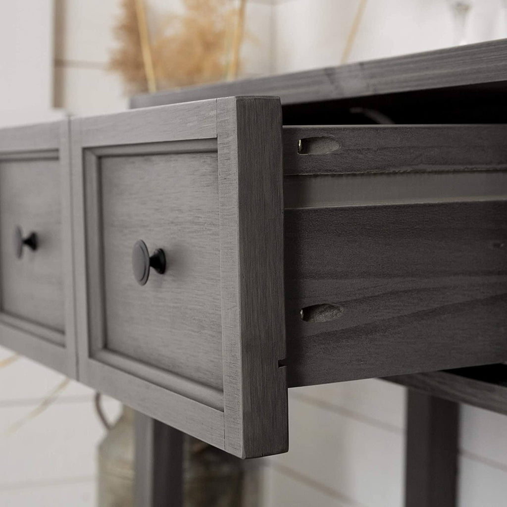 Solid Wood 2-Drawer Buffet W429
