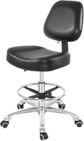 Height Adjustable Ergonomic Office Chair with Footrest (Black) L735