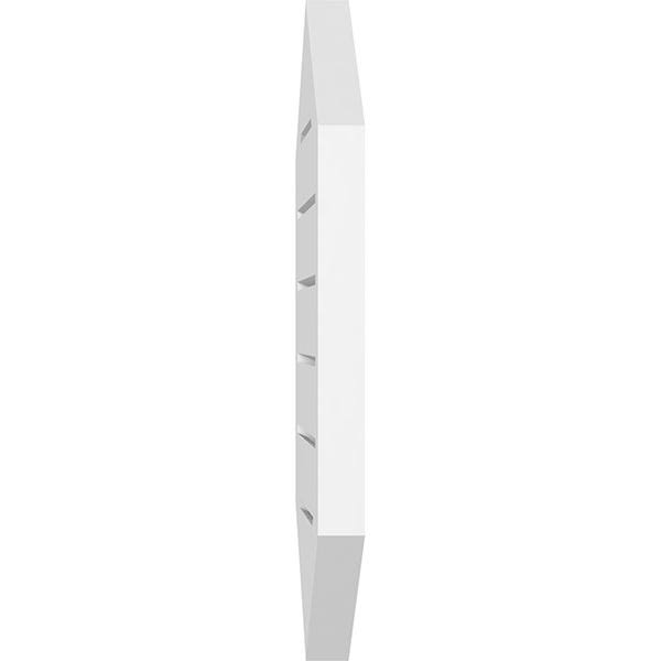 12x22W x 24x22H Vertical Peaked Surface Mount PVC Gable Vent N278
