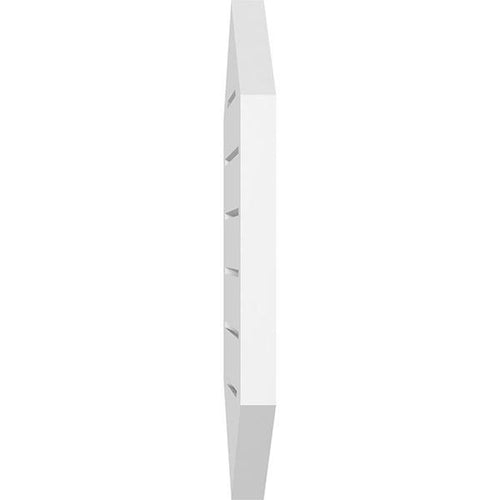 12x22W x 24x22H Vertical Peaked Surface Mount PVC Gable Vent N278