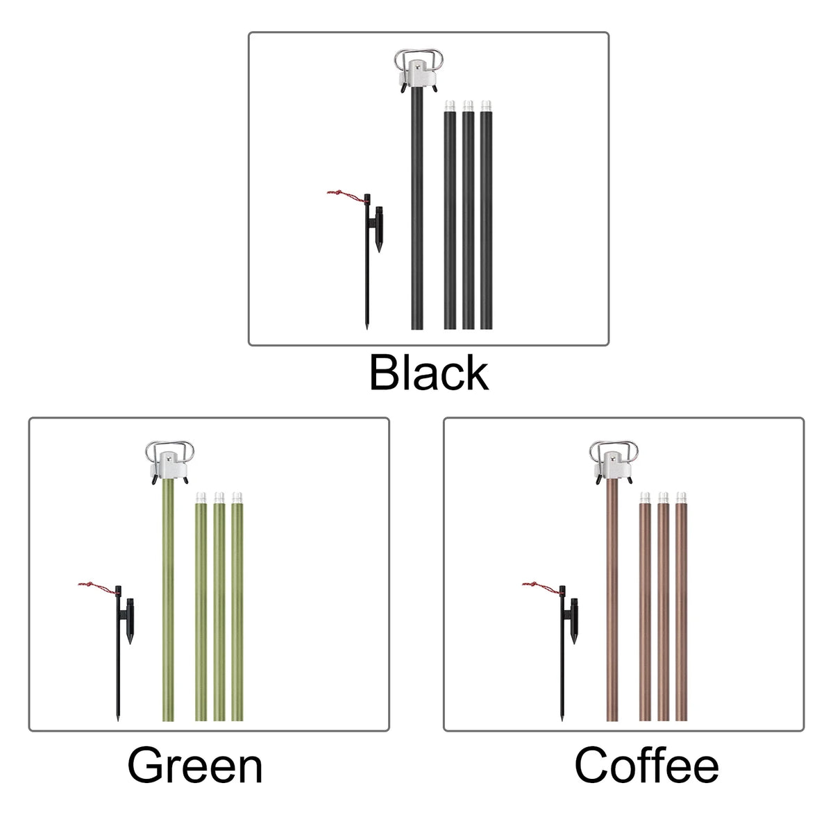 Portable Camping Folding Lamp Pole T86061