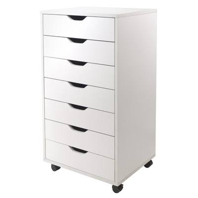 White 7-Drawer Vertical Filing Cabinet E56898