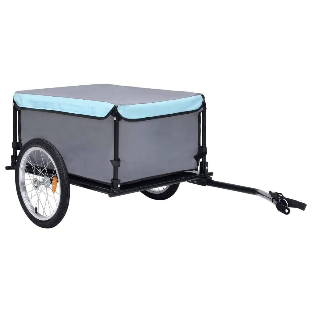 Bike Cargo Trailer Black and Blue 143.3 lb P1805