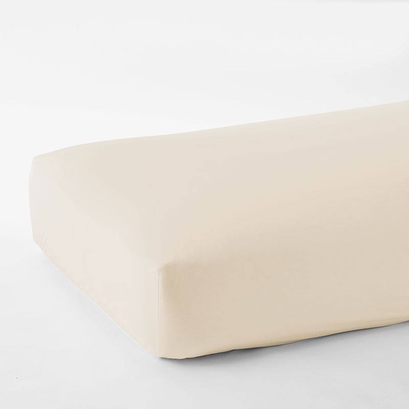 Cream Ivory Supima Cotton Sateen Fitted Sheet California King Q582288