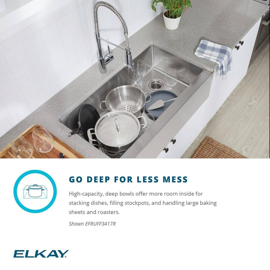 Farmhouse Double Basin Stainless Steel Kitchen Sink E683074