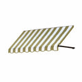 Retro 64.5-in Wide x 30-in Projection Linen/White Striped Open Slope Window/Door Fixed Awning S43927