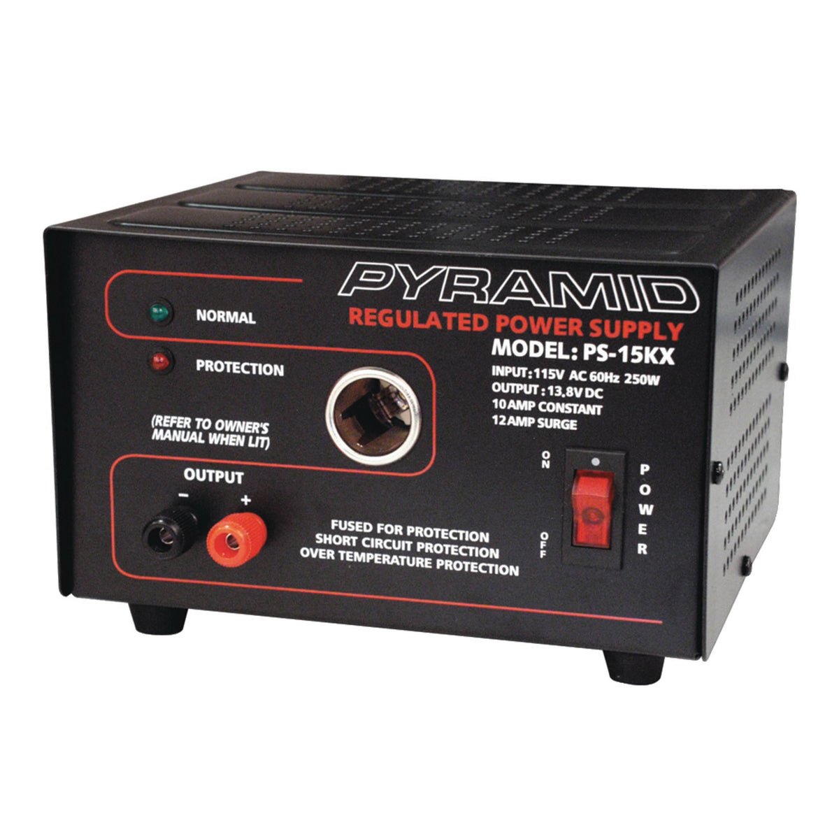 10-Amp Power Supply with Car-Charger Adapter G22402