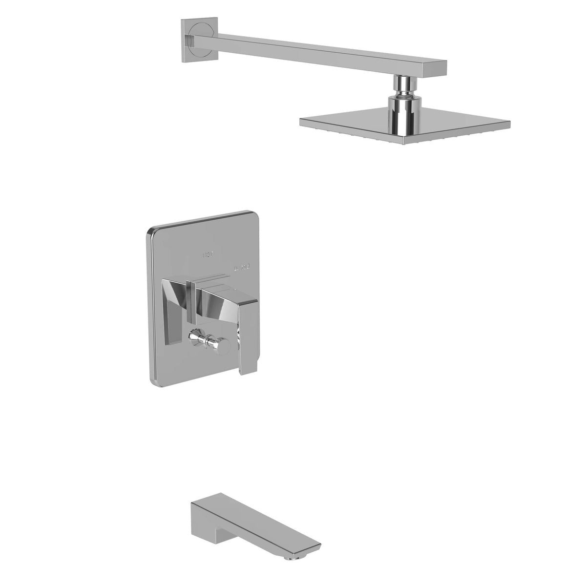 Polished Chrome Tub and Shower Trim Set C833