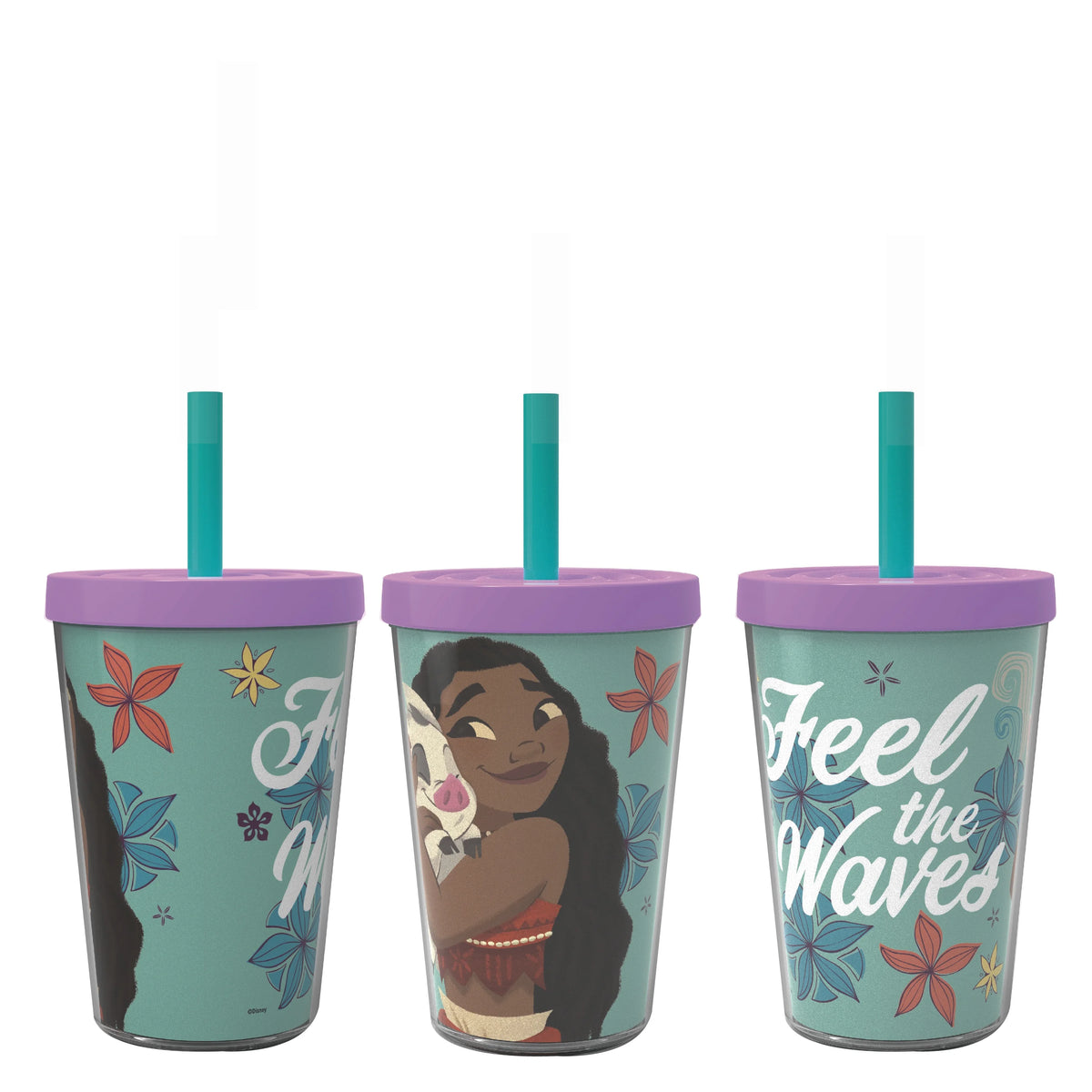 2 pcs 13 oz Kids Straw Tumbler Plastic Double Wall Insulated U187