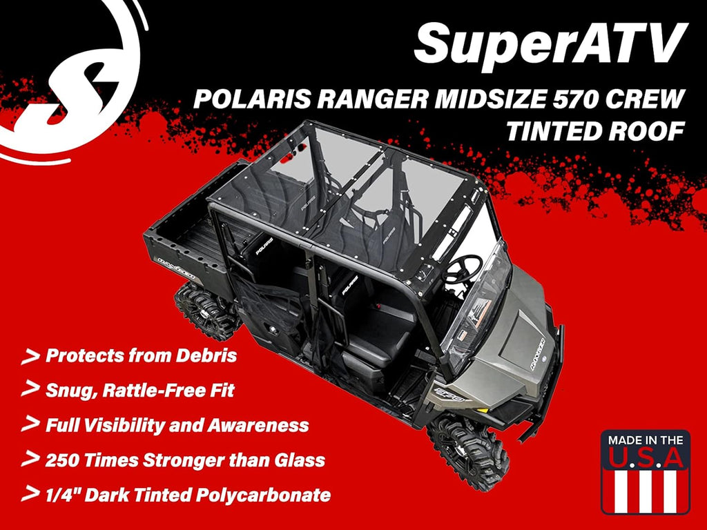 Dark Tinted 1/4" Polycarbonate Roof V9803