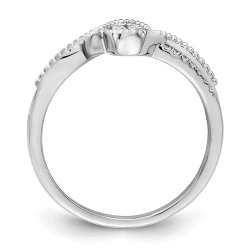 14k White Gold Lab Grown Diamond Cluster Ring G318