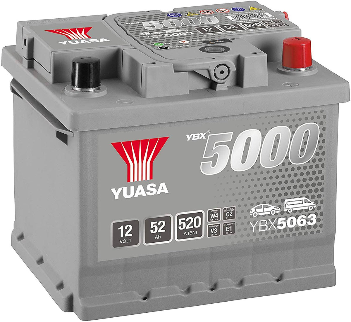 12V 52Ah 520A Silver Battery V198465