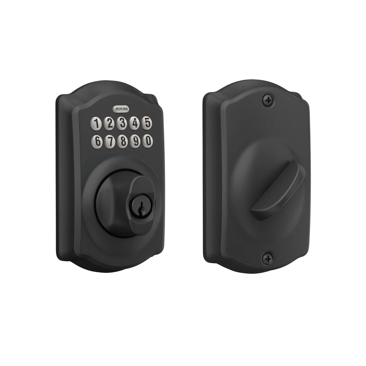 Matte Black Electronic Keypad Deadbolt I91923