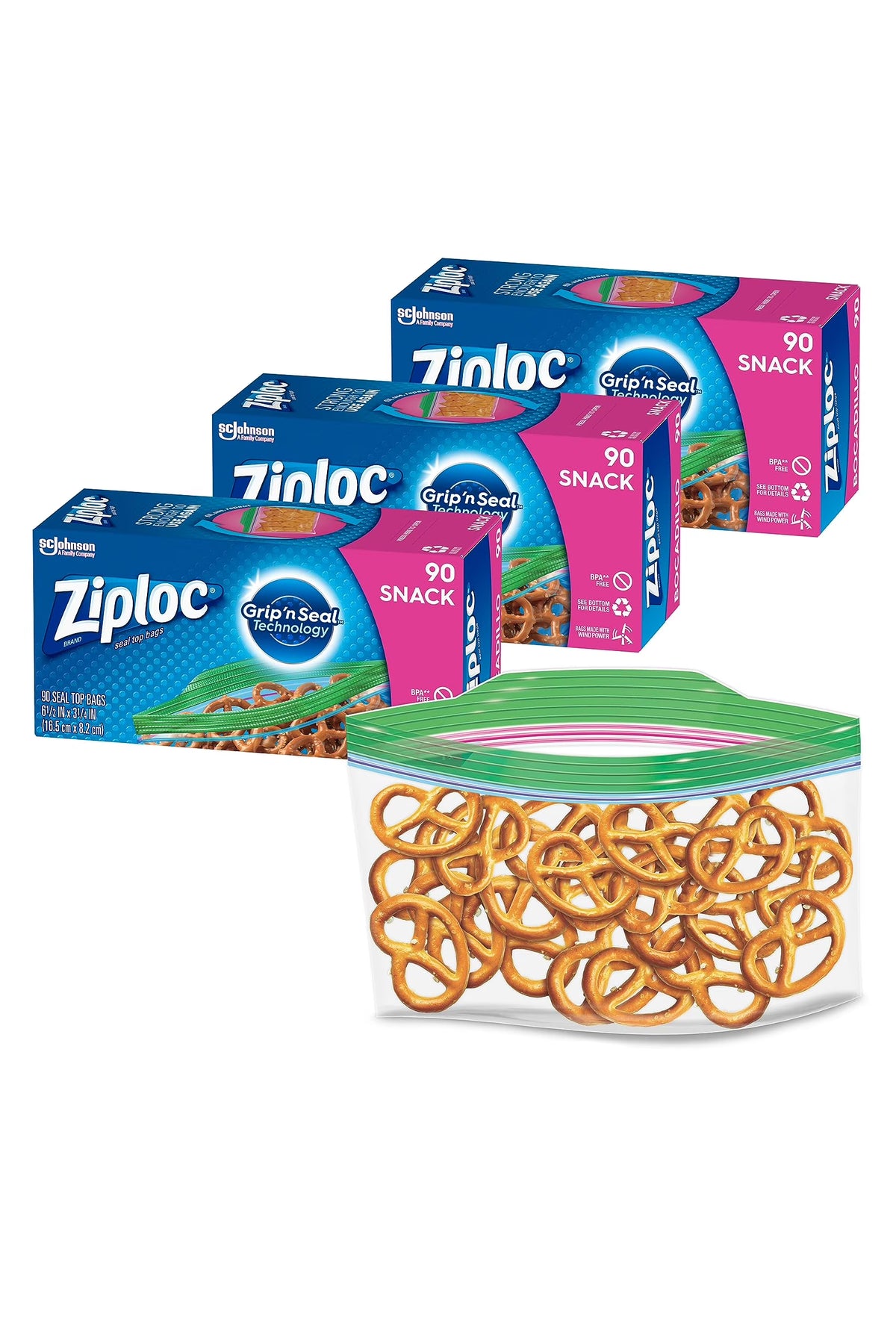 90 Count Snack Storage Bags T46049