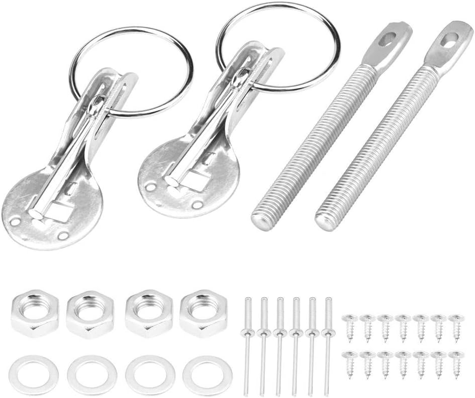 Blue Stainless Steel Hood Pin Lock Latch Kit F486