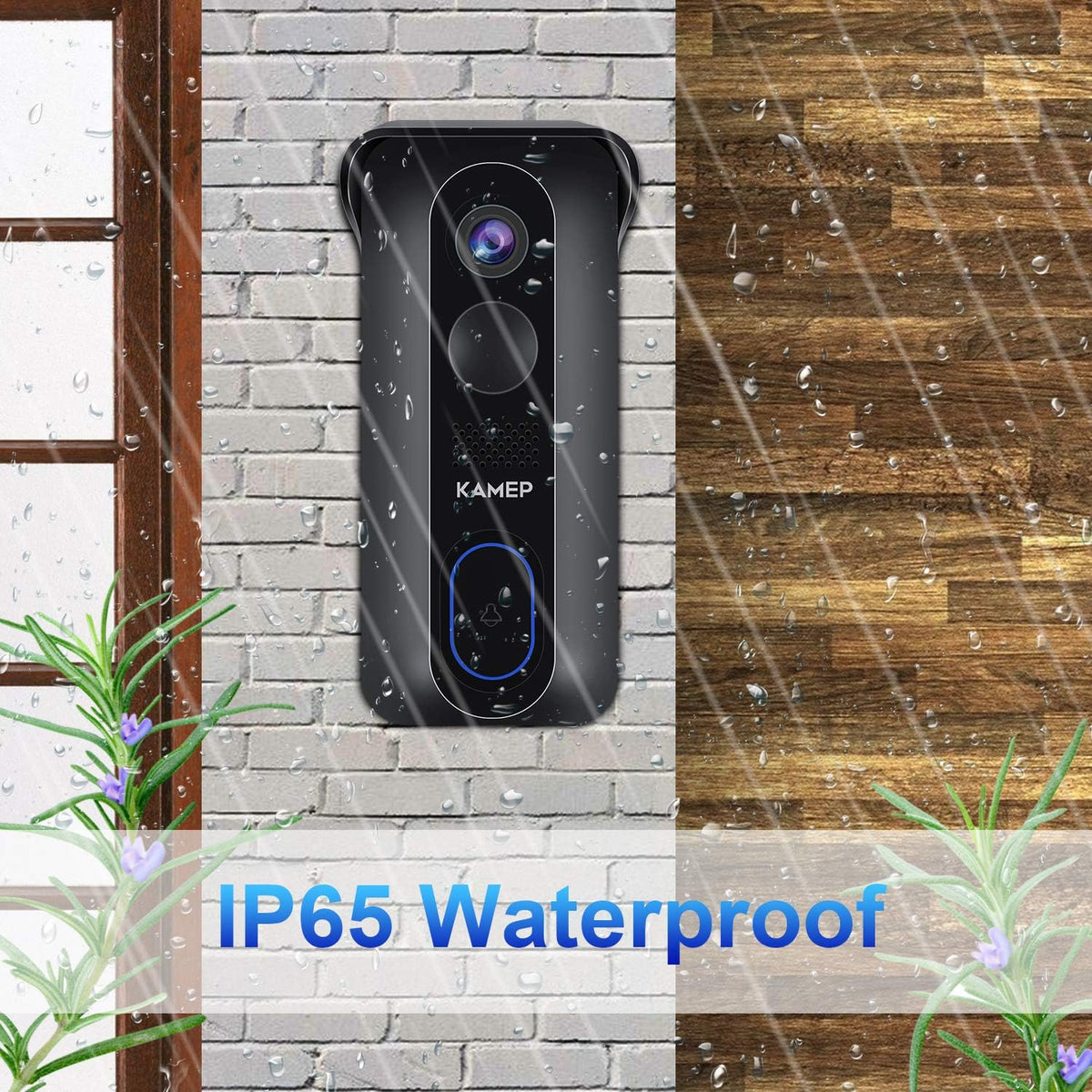 Wireless WiFi Video Doorbell Camera HD 1080P Waterproof Battery Powered with 2-Way Audio Motion Detection IR Wide Angle Cloud Storage A285