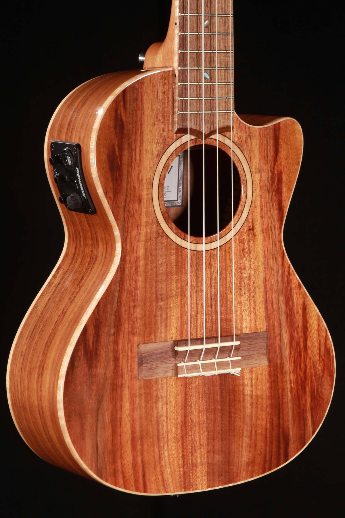 Solid Acacia Tenor Ukulele with Electronics K1068