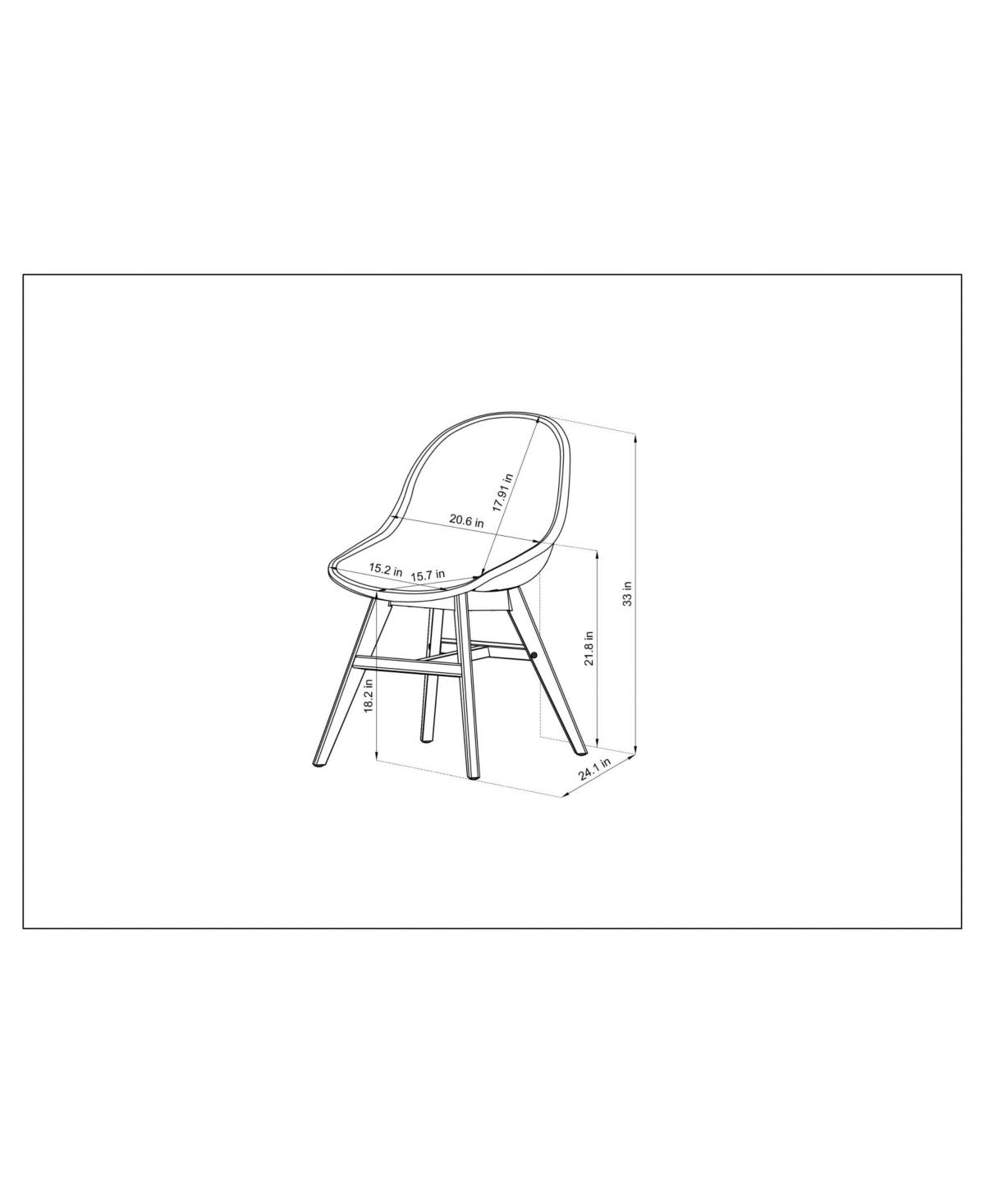 Brown Patio Dining Chair Set L526332