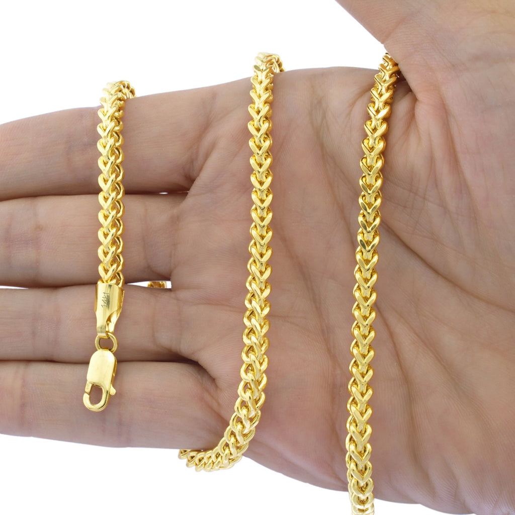 14k Yellow Gold 4.5mm Franco Chain Necklace 18" - 26" A97771