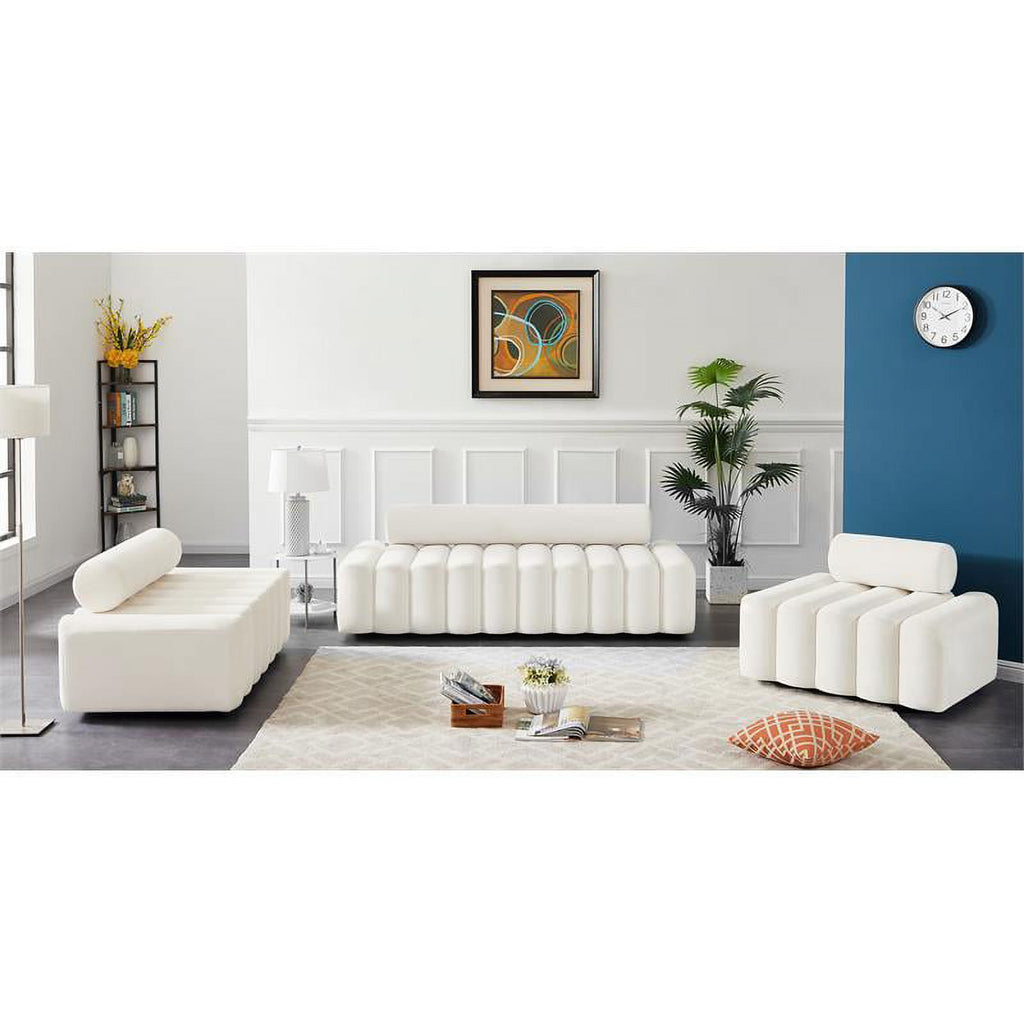 Cream Velvet Chair O482