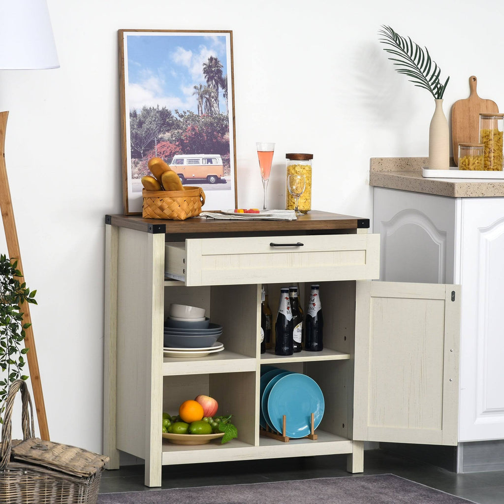 Rustic Barn Door Storage Cabinet Buffet Sideboard Light Oak J7914
