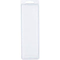Clear Plastic Clamshell Storage Container, 7.625 inch H x 2 inch W x 1.375 inch D, Pack of 100 U37135