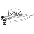 2 Bow Bimini White Vinyl X491068