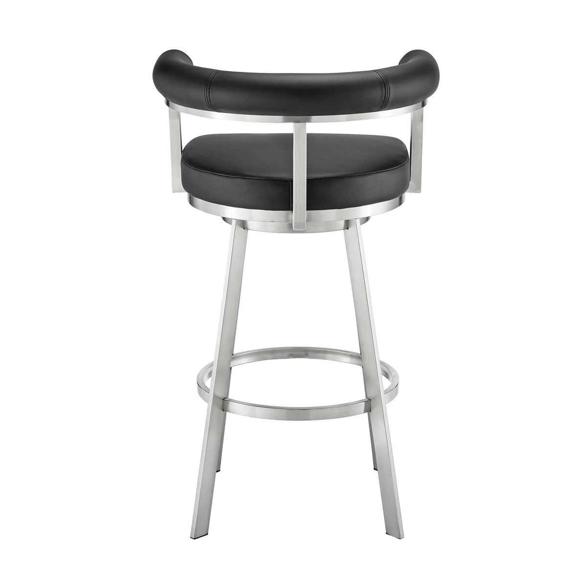 Black Faux Leather Bar Stool M117