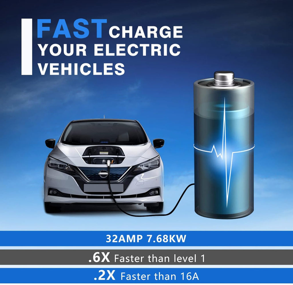 Portable 240V 32Amp EV Charger with NEMA14-50 Plug L324574