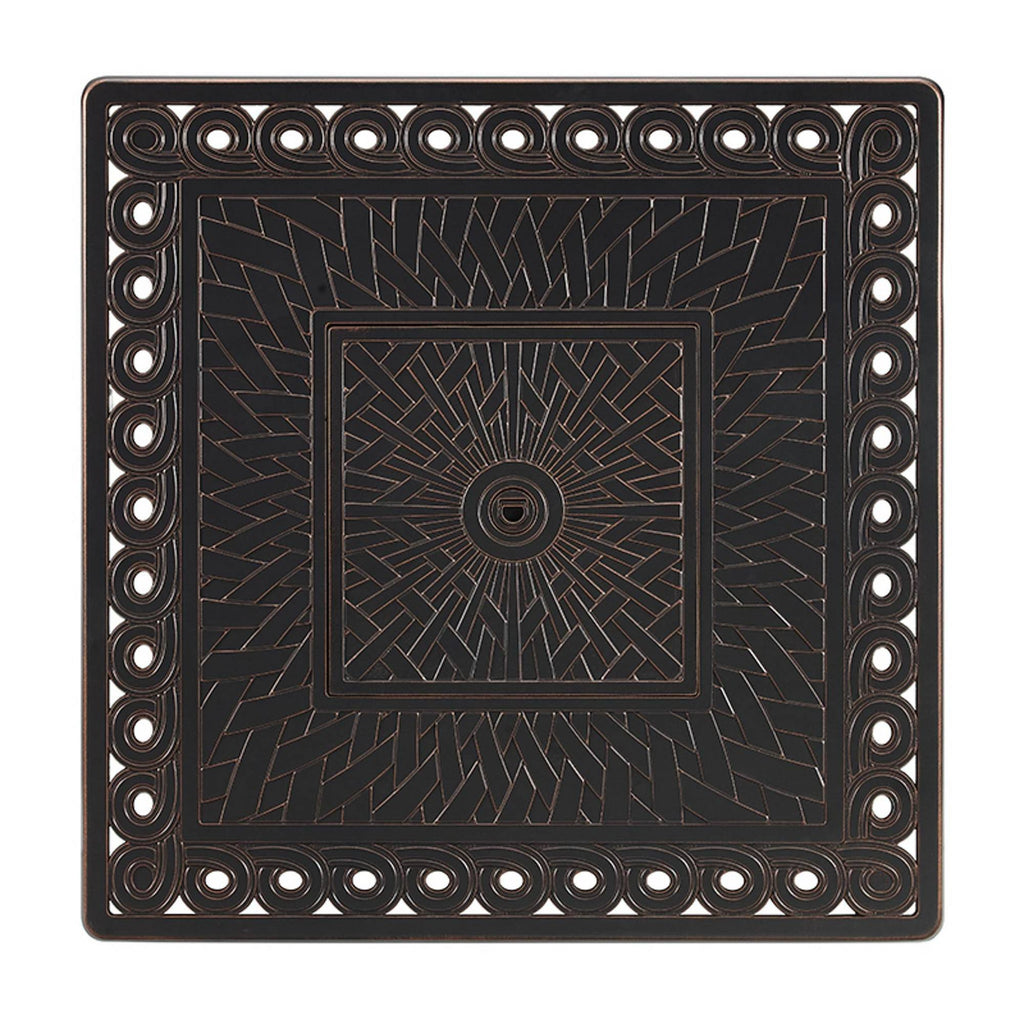 Antique Bronze Square Aluminum Fire Pit V578