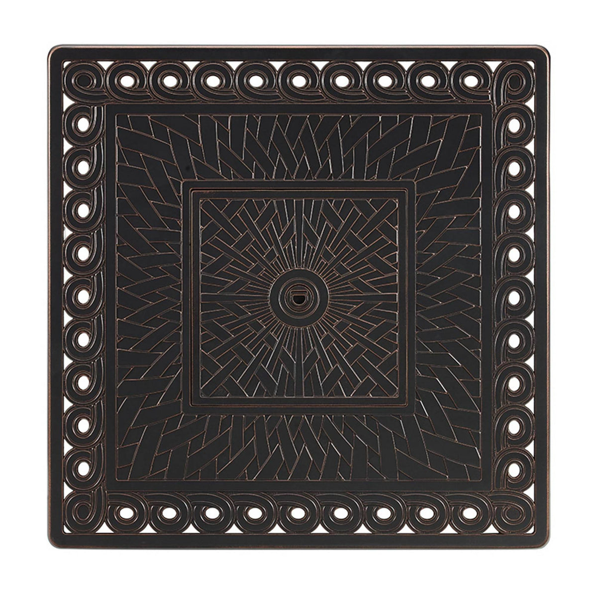 Antique Bronze Square Aluminum Fire Pit V578