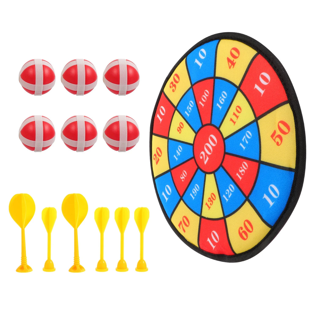 13Pcs Kids Sticky Balls Darts Board Toys J270