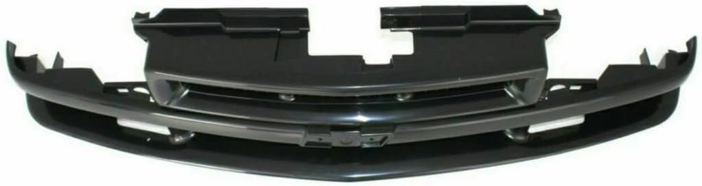 Matte Black Grille with Mesh and Molding Y179066
