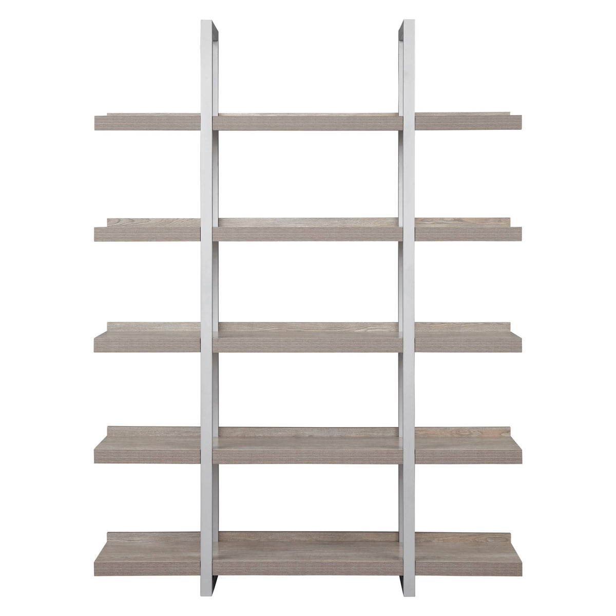 5 Shelves Open Bookcase in Espresso O7490