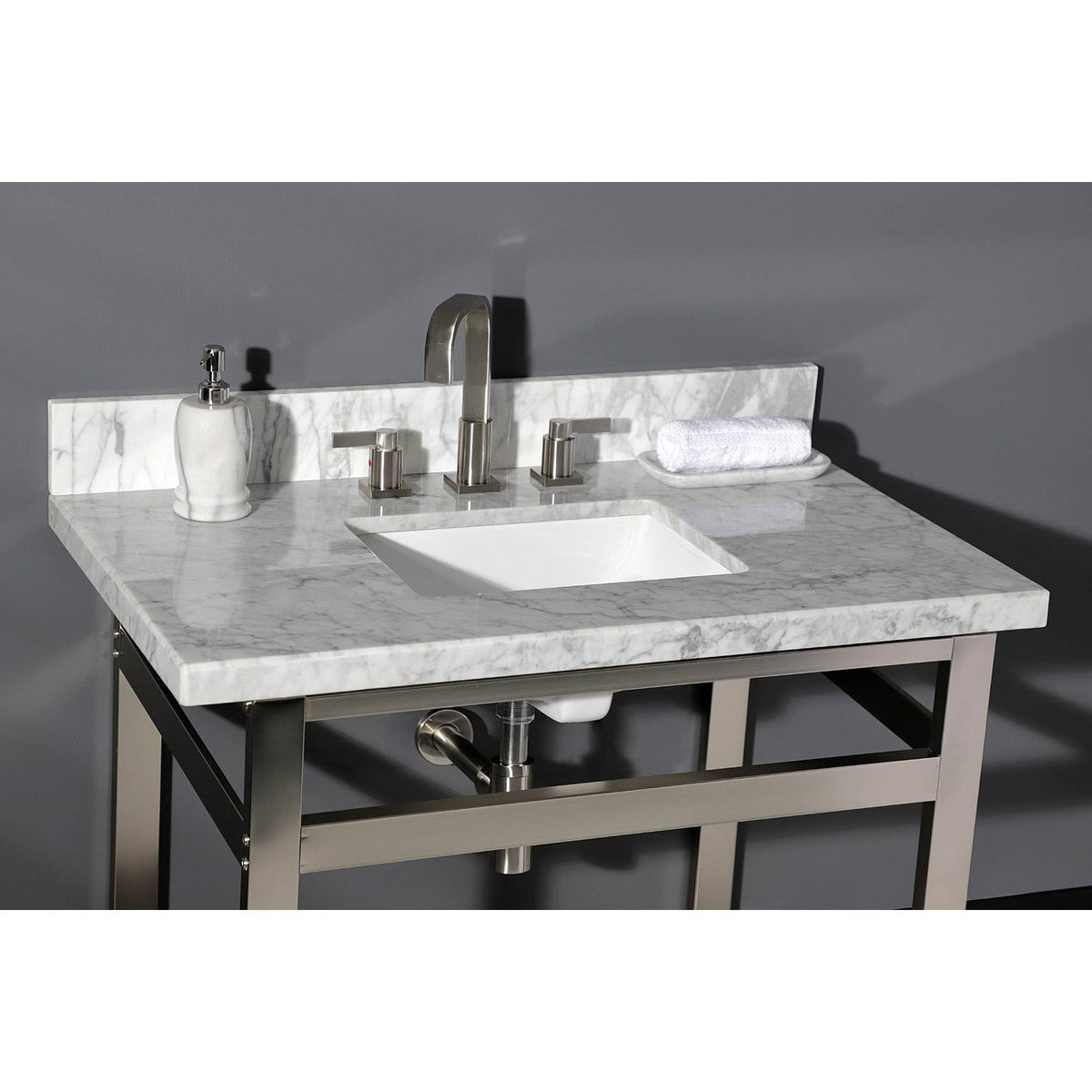 36x22 Marble Vanity Top with Carrara Marble F463