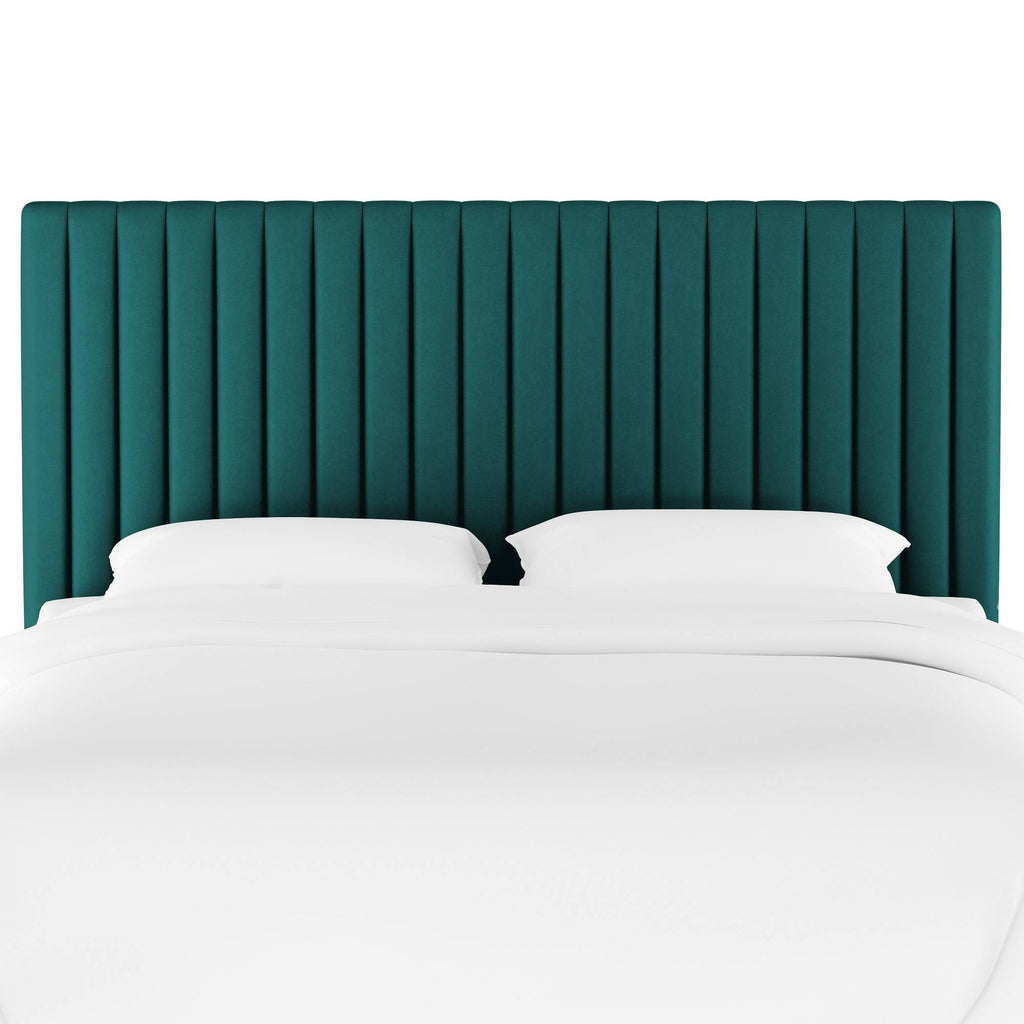 Queen Headboard Velvet Teal L20636