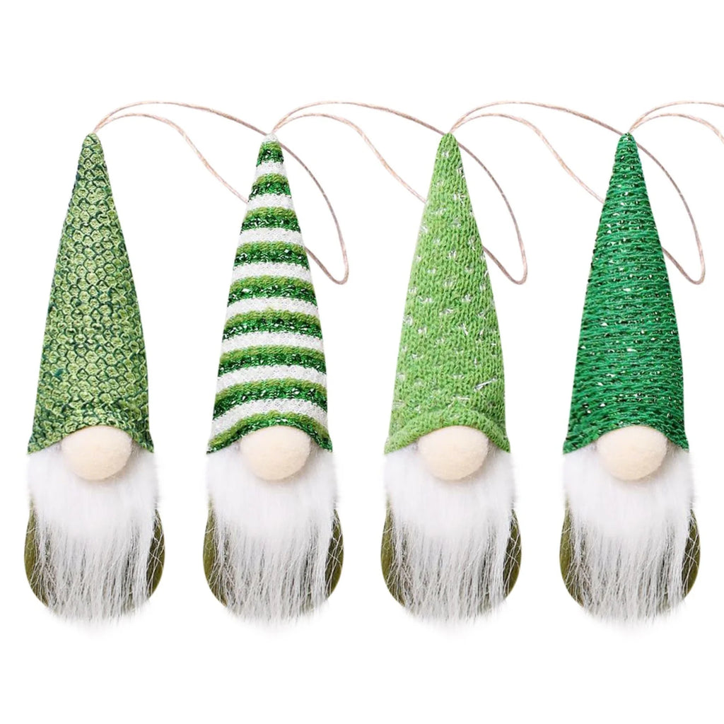 St. Patrick's Day Gnome Doll Swedish Elfs Dwarf Ornaments Set A657