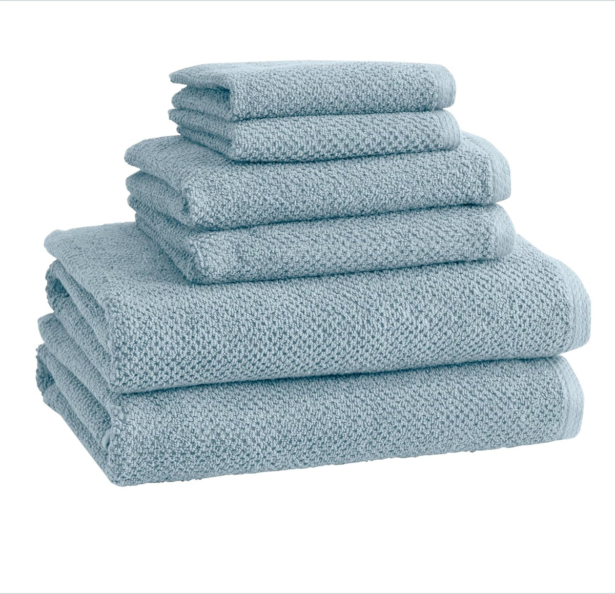 Light Grey Set of 4 Cotton Quick-Dry Bath Towels B8675