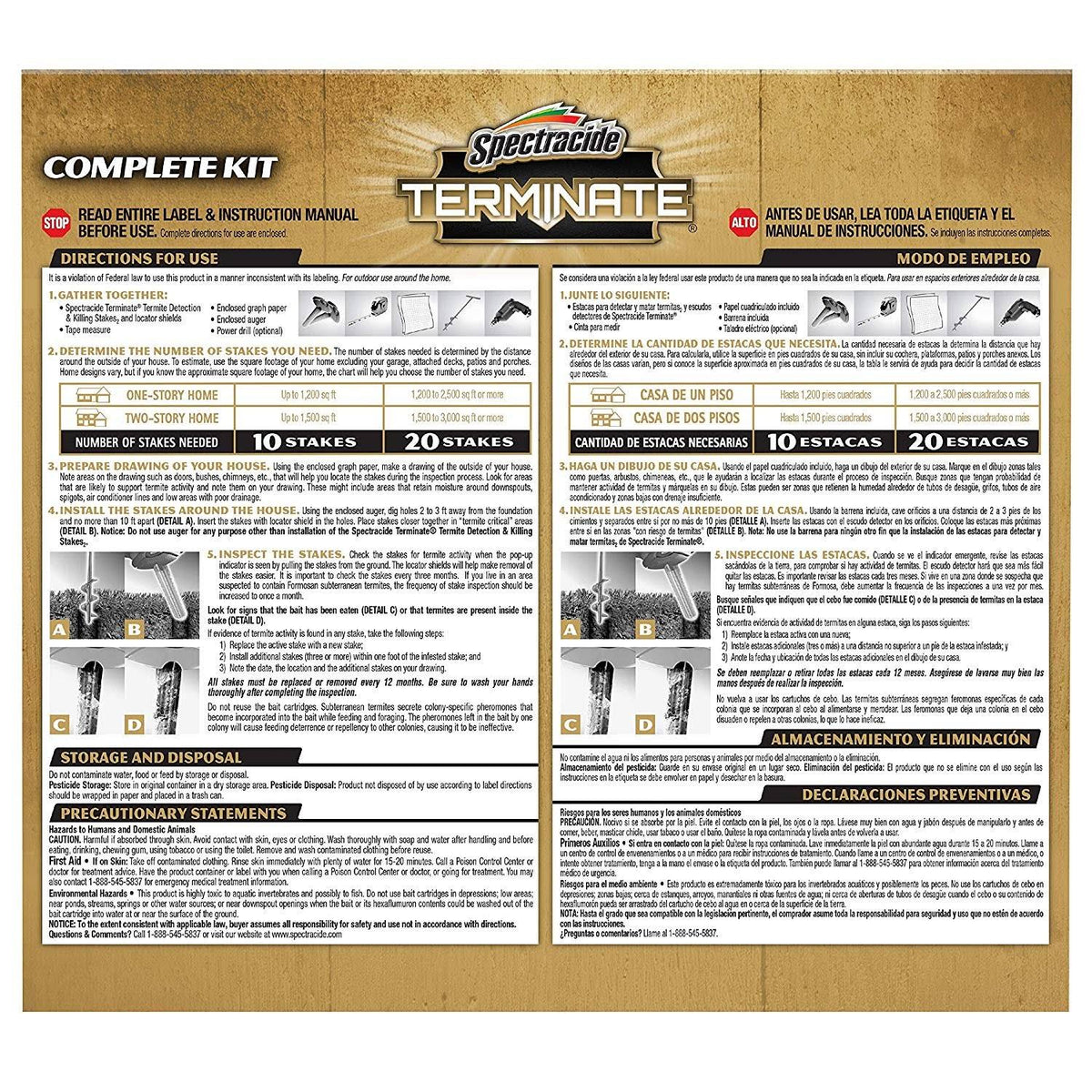 15-Count Termite Detection and Killing Stakes E9211