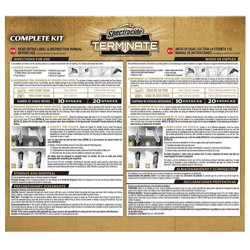 15-Count Termite Detection and Killing Stakes E9211