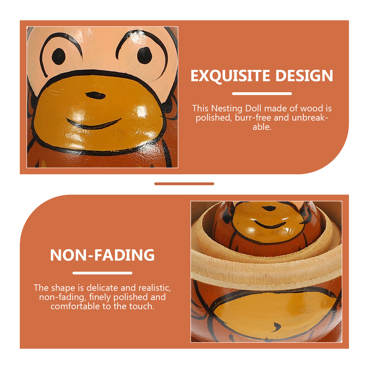 3 Sets Stacking Dolls Russian Matryoshka Dolls Cartoon Dolls M40481