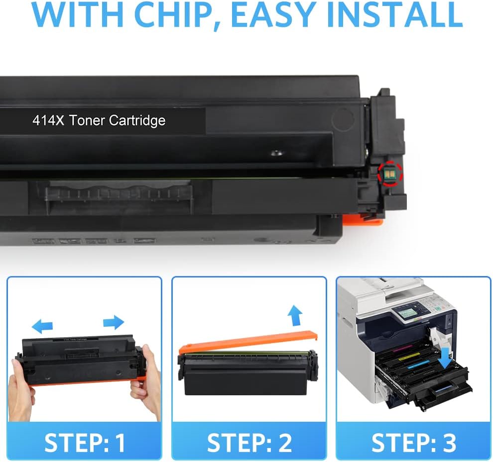 Remanufactured Toner Cartridge 4-Pack for HP 414X Printer R595463
