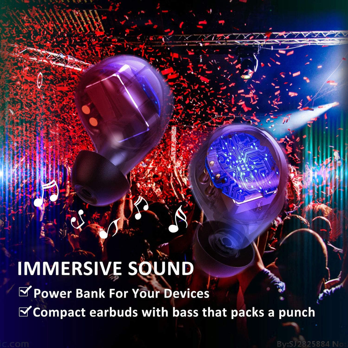 True Wireless Earbuds with Charging Case R404670