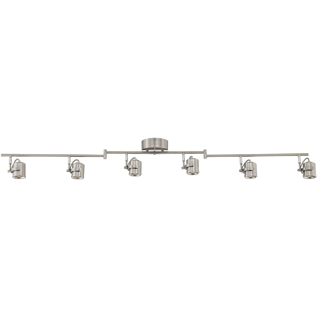 6-Light Satin Nickel LED Track Light R381