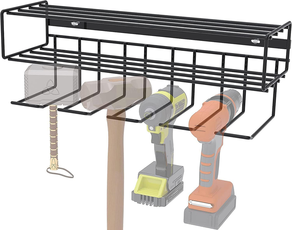 Heavy Duty Floating Tool Shelf 4-Pack Wall Mounted Steel Storage Rack O24327