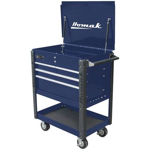 Blue 4-Drawer Service Cart N627928