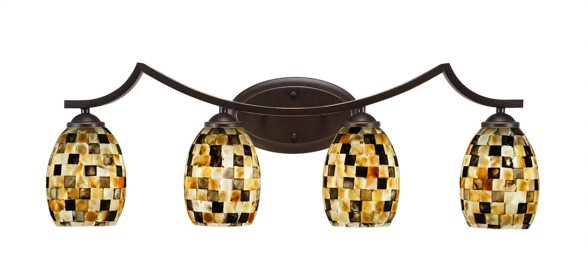 Four Light Bath Bar Dark Granite Q13434